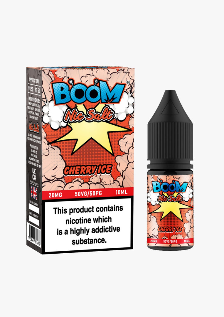 Boom Nic Salt 10ml E Liquid 10mg | 20mg Vape E-Liquid 50/50 VG/PG Eco Smok Vape Store Boom Nic Salt 10ml E Liquid 10mg | 20mg Vape E-Liquid 50/50 VG/PG Eco Smok Vape Store