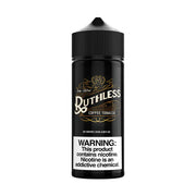 Ruthless 100ml Shortfill Coffee Tobacco – 0mg nicotine, perfect for sub-ohm vaping & clouds.