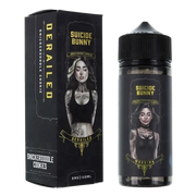 Suicide Bunny 100ml E-Liquid Derailed – premium 0mg vape juice with bold flavors and smooth 70/30 VG PG blend for rich clouds
