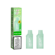 Lost Mary BM600 Prefilled Pods in Double Apple – replacement pods with prefilled e-liquid designed for the Lost Mary BM600 vape kit.