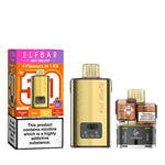 Load image into Gallery viewer, Elf Bar 4 in 1 Ultra 50 Pod Kit in Tropical Edition – rechargeable pod system with 650mAh battery and four prefilled flavour pods for convenient vaping.

