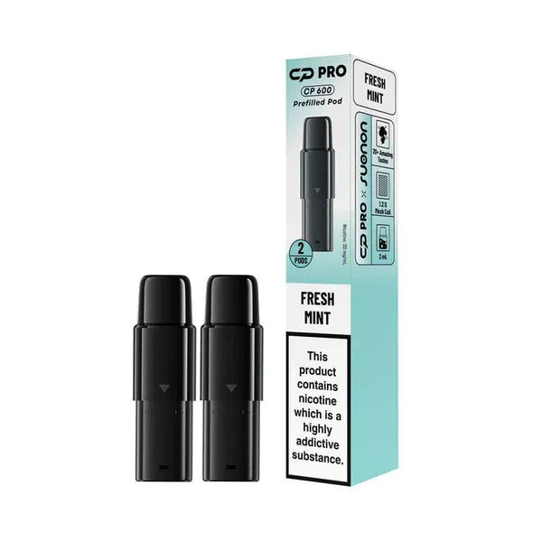 Fresh Mint Suonon CP Pro 600 Prefilled Pods providing rich flavour and smooth vaping