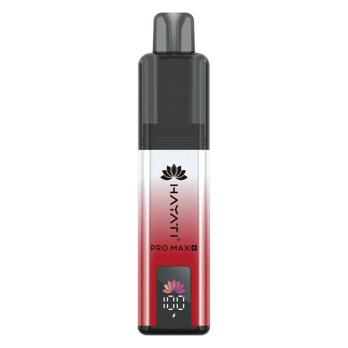 Hayati Pro Max 6000+ Prefilled Pod Kit in Fizzy Cherry Flavor, featuring a convenient prefilled pod design and up to 6000 puffs for a satisfying vaping experience.