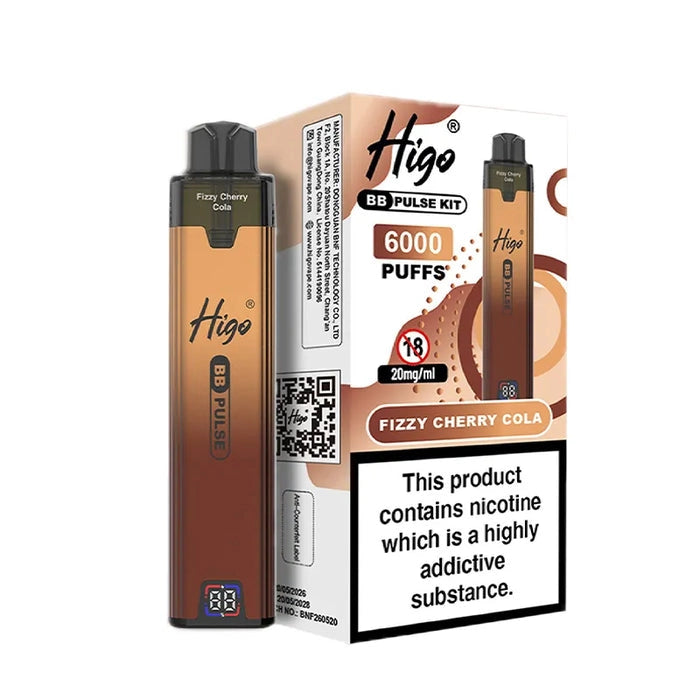 Higo BB Pulse 6000 Fizzy Cherry Prefilled Pod Kit
