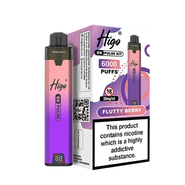 Higo BB Pulse 6000 Flutty Berry Prefilled Pod Kit