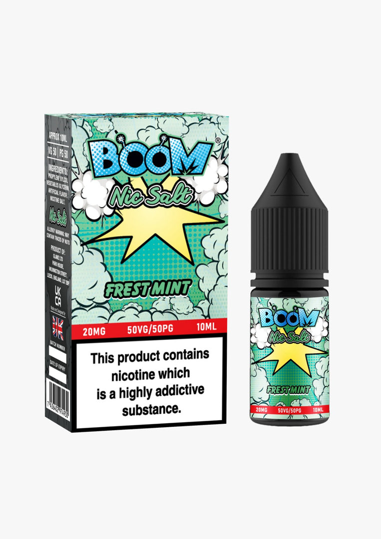 Boom Nic Salt 10ml E Liquid 10mg | 20mg Vape E-Liquid 50/50 VG/PG Eco Smok Vape Store Boom Nic Salt 10ml E Liquid 10mg | 20mg Vape E-Liquid 50/50 VG/PG Eco Smok Vape Store