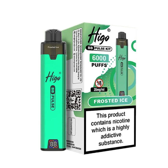 Higo BB Pulse 6000 Frosted ice Prefilled Pod Kit