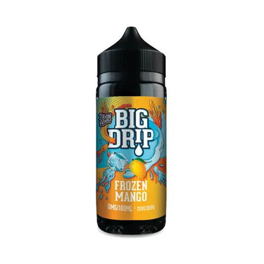 Big Drip 100ml 0mg E-Liquid by Doozy Vape Frozen Mango – nicotine-free vape juice with bold, fruity flavors and smooth 70VG/30PG blend