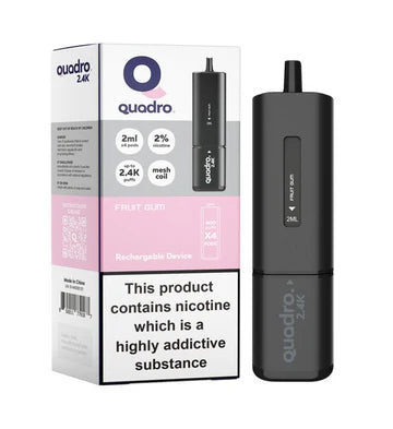 Quadro 2.4k Big Puffs, 2400mAh, 20mg - All Flavour