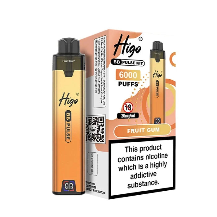 Higo BB Pulse 6000 Fruit Gum Prefilled Pod Kit