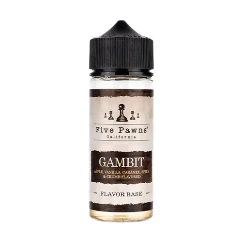 Five Pawns 100ml E-Liquid Gambit – premium handcrafted vape juice with complex flavors and smooth 50/50 VG PG blend
