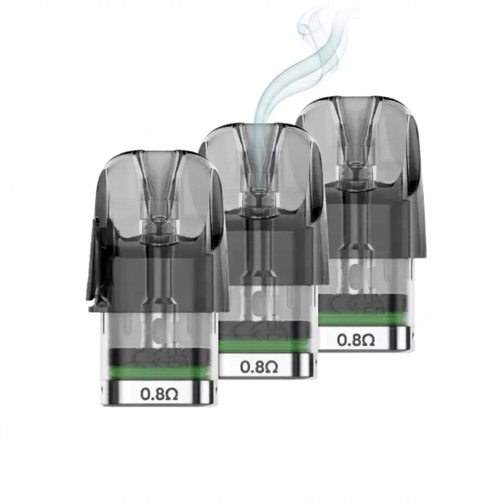 Close-up of Smok Novo Meshed CLX pod showing mesh coil and side-fill port