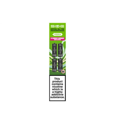 Green Edition SKE Crystal 4-in-1 Prefilled Pods - 2400 Puffs, 20mg, 2ml
