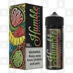 Load image into Gallery viewer, 100ml shortfill bottle of Humble Juice E-Liquid in Guava Kahn flavor, 80/20 VG/PG ratio for rich flavor and massive clouds, nicotine-free with space for nic shots, perfect for sub-ohm vaping.

