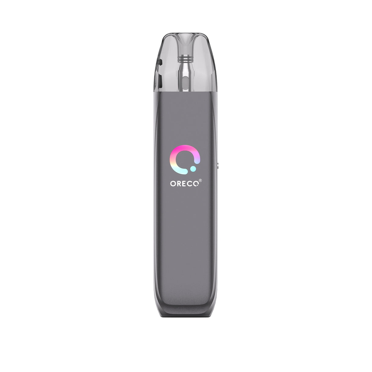 Oreco Model Y Pod Kit in Gun Metal Color, featuring a compact design for a smooth and convenient vaping experience.