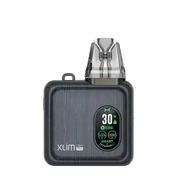 OXVA Xlim SQ Pro Pod Kit in Gunmetal – compact and stylish pod vape with a smart display, adjustable power settings, and smooth draw activation.