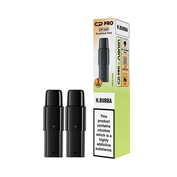 Hubba Bubba Suonon CP Pro 600 Prefilled Pods providing rich flavour and smooth vaping