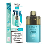 Load image into Gallery viewer, HQD Glow Air 70K 4-in-1 Rechargeable Prefilled Pod Kit in Blueberry Cherry Cranberry &amp; Blue Razz GB – 20mg nicotine strength disposable-style vape with multiple flavors.
