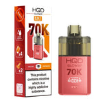 Load image into Gallery viewer, HQD Glow Air 70K 4-in-1 Rechargeable Prefilled Pod Kit in Cola Ice &amp; Fantasi Ice – 20mg nicotine strength disposable-style vape with multiple flavors.
