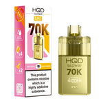 Load image into Gallery viewer, HQD Glow Air 70K 4-in-1 Rechargeable Prefilled Pod Kit in Juicy Peach &amp; Peach Mango – 20mg nicotine strength disposable-style vape with multiple flavors.
