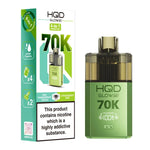 Load image into Gallery viewer, HQD Glow Air 70K 4-in-1 Rechargeable Prefilled Pod Kit in Kiwi Passionfruit Guava &amp; Strawberry Kiwi – 20mg nicotine strength disposable-style vape with multiple flavors.
