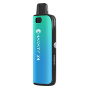 Hayati X4 Refillable Pod Vape Kit in Aurora Green – elegant and reusable vape device with a sleek finish and modern design.