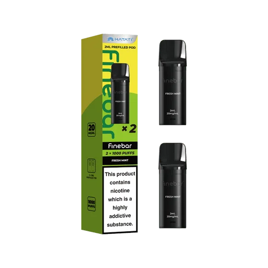 Fresh Mint Hayati Finebar prefilled replacement pods for the Finebar pod kit