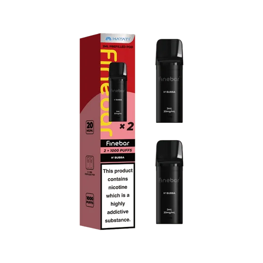 H' Bubba Hayati Finebar prefilled replacement pods for the Finebar pod kit