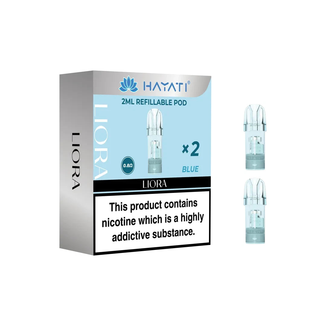 Hayati Liora Refillable Pods in Blue Color for Hayati Liora Pod Kit