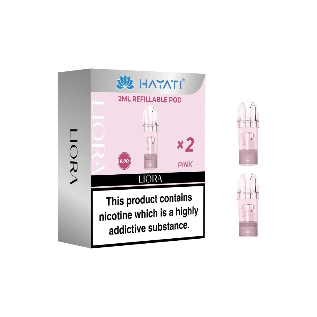 Hayati Liora Refillable Pods in Pink Color for Hayati Liora Pod Kit