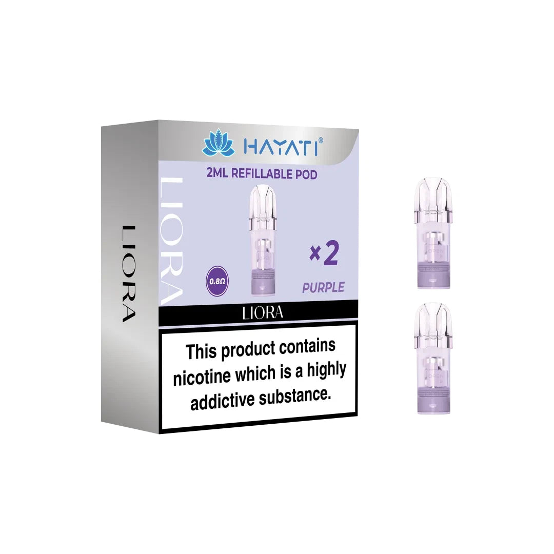 Hayati Liora Refillable Pods in Purple Color for Hayati Liora Pod Kit