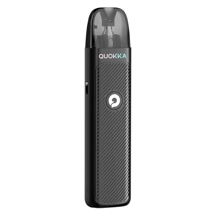Hayati Quokka Lite Pod Kit in Shadow Black – lightweight pod vape kit with 1000mAh built-in battery, 2ml refillable pods, and USB-C charging for reliable MTL vaping