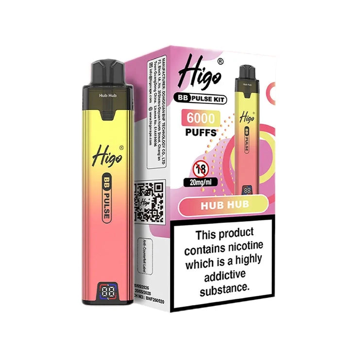 Higo BB Pulse 6000 Hub Hub Prefilled Pod Kit