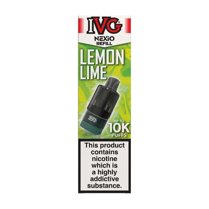 IVG Nexio Prefilled Pods in Lemon-Lime flavour, designed for a convenient and easy vaping experience.