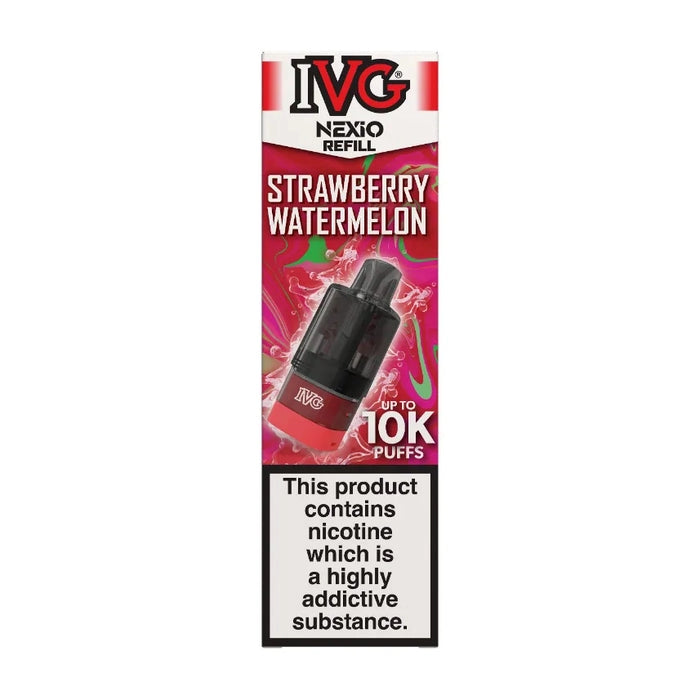 IVG Nexio Prefilled Pods in Strawberry-Watermelon flavour, designed for a convenient and easy vaping experience.