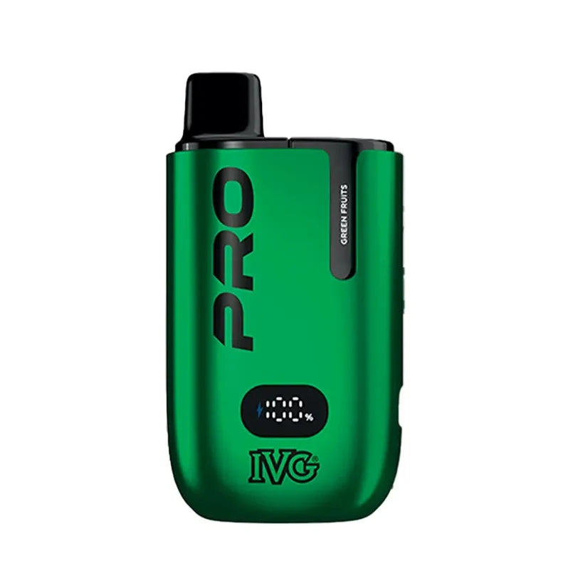 IVG Pro 12 Prefilled Pod Kit in Green Fruits flavor – sleek vape device with up to 12,000 puffs.