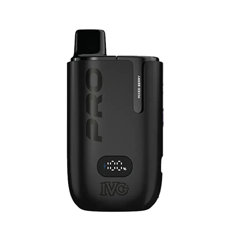 IVG Pro 12 Prefilled Pod Kit in Mixed Berry flavor – sleek vape device with up to 12,000 puffs.