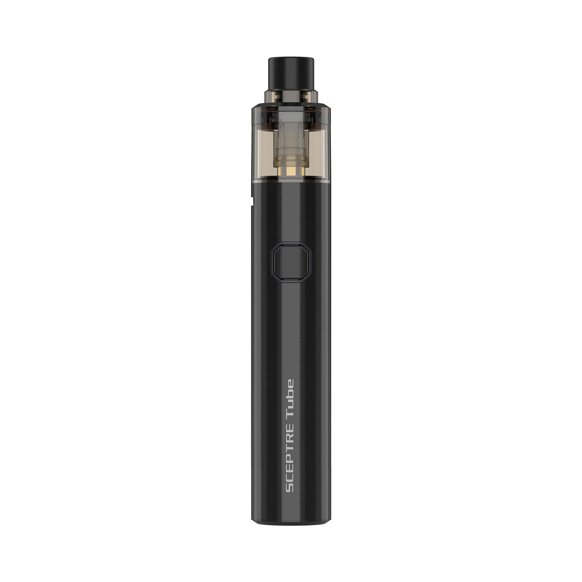 Innokin Sceptre Tube Kit in Black – sleek vape pen kit with 1300mAh battery and 2ml pod, compatible with Sceptre coils for MTL and RDL vaping.