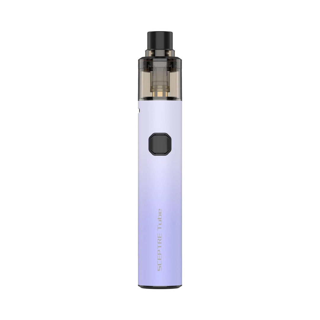 Innokin Sceptre Tube Kit in Purple – sleek vape pen kit with 1300mAh battery and 2ml pod, compatible with Sceptre coils for MTL and RDL vaping.