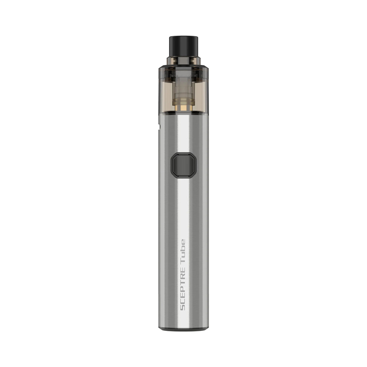 Innokin Sceptre Tube Kit in Silver – sleek vape pen kit with 1300mAh battery and 2ml pod, compatible with Sceptre coils for MTL and RDL vaping.