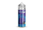 Load image into Gallery viewer, A 100ml bottle of Kingston Jelly - Blackberry e-liquid with a child-safe cap, labeled nicotine-free.
