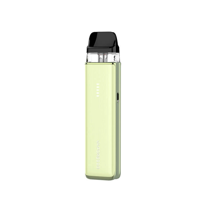 Vaporesso XROS 6 Mini Pod Vape Kit in Jelly Green – compact refillable pod device with 1600mAh battery, adjustable airflow, and sleek aluminium design.
