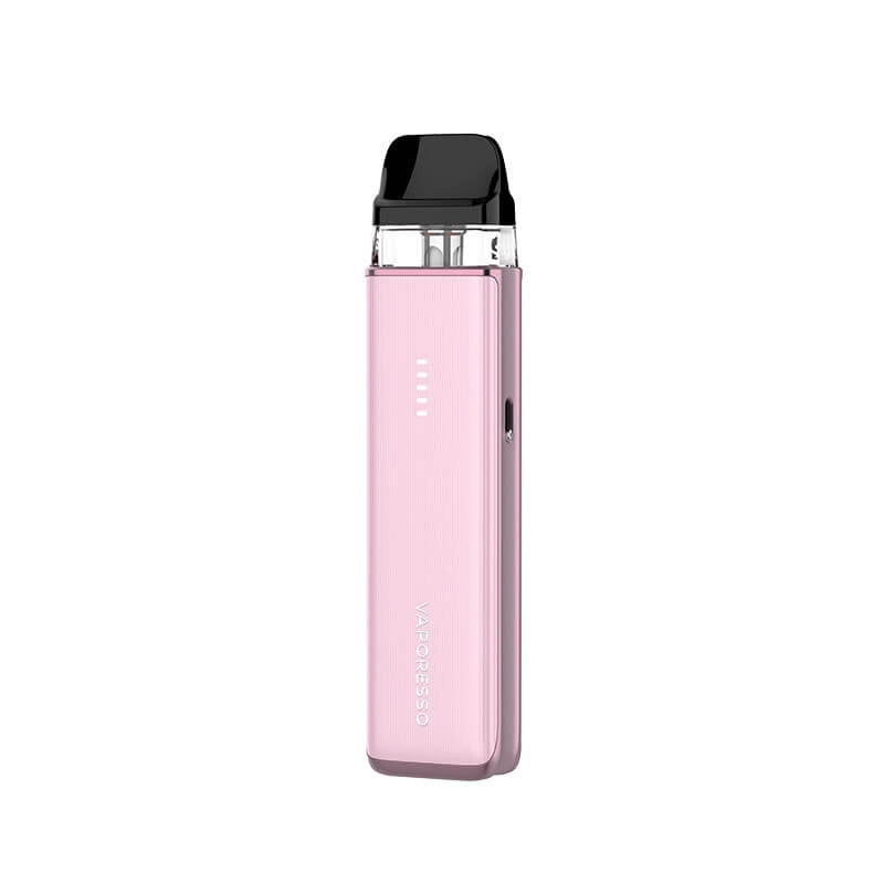 Vaporesso XROS 6 Mini Pod Vape Kit in Jelly Pink – compact refillable pod device with 1600mAh battery, adjustable airflow, and sleek aluminium design.