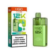 HQD Glow Pro 12K Lemon Lime Prefilled Pod Kit offering up to 12000 puffs with smooth flavour