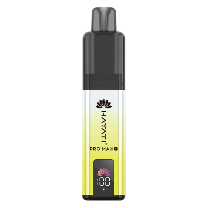 Hayati Pro Max 6000+ Prefilled Pod Kit in Lemon Lime Flavor, featuring a convenient prefilled pod design and up to 6000 puffs for a satisfying vaping experience.