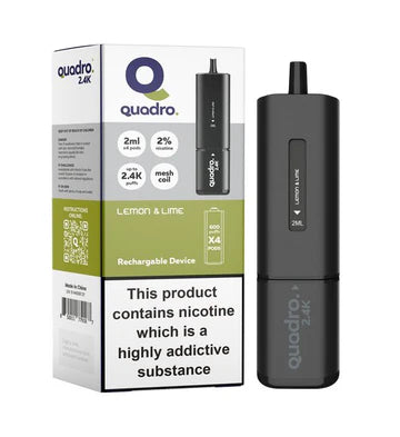 Quadro 2.4k Big Puffs, 2400mAh, 20mg - All Flavour