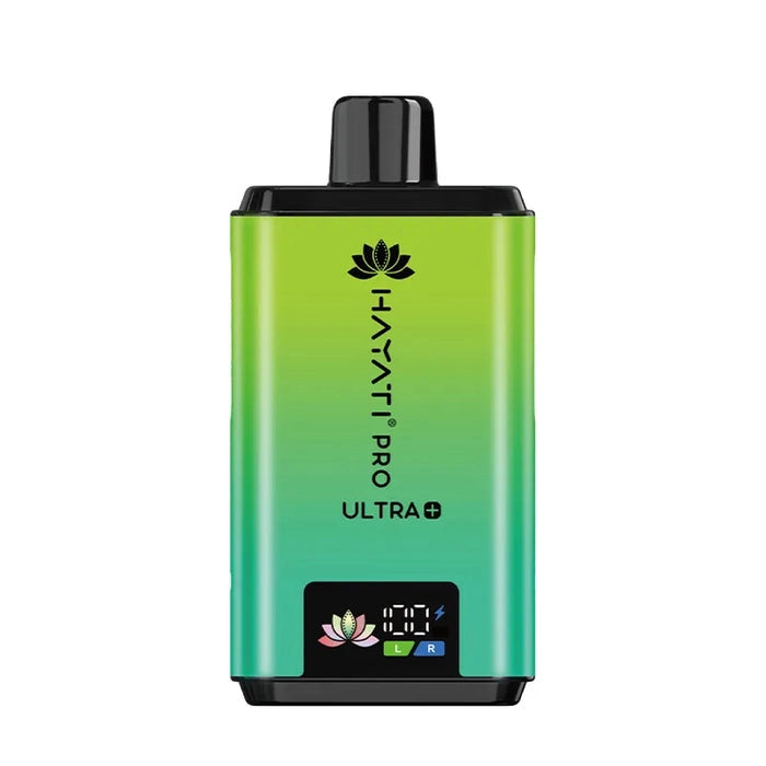 Hayati Pro Ultra Plus 25000 Prefilled Pod Kit in Lemon Mint flavor – high-capacity vape device with up to 25,000 puffs.