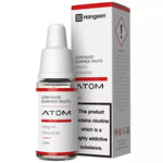 Load image into Gallery viewer, A bottle of Hangsen Lemonade Summer Fruits e-liquid next to its packaging box, which indicates the product contains nicotine.
