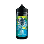 Load image into Gallery viewer, Big Drip 100ml 0mg E-Liquid by Doozy Vape Lime Slush – nicotine-free vape juice with bold, fruity flavors and smooth 70VG/30PG blend
