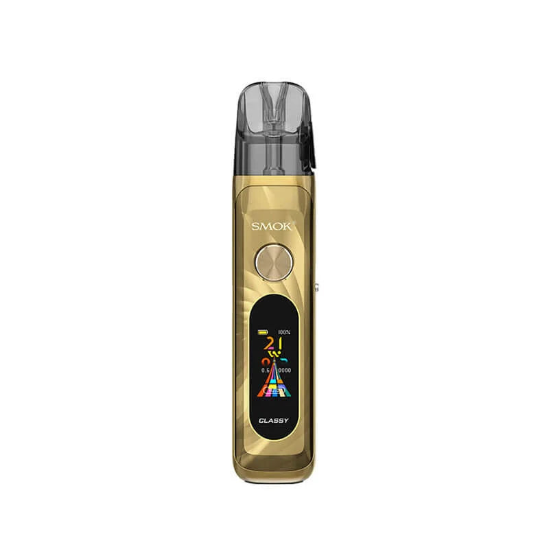 SMOK Novo Classy Lustrous Gold Pod Vape Kit designed for easy, portable mouth-to-lung vaping